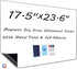 Magnetic Whiteboard Contact Paper, Self-Adhesive Dry Erase Board Sticker for Walls, Includes Marker and Eraser