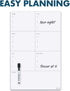 Quartet Magnetic Weekly Planner Dry Erase Board, 11" x 17", Small White Board for Fridge