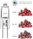 G4 Halogen T3 20W 280lm G4 Bi-Pin Bulb, AC/DC 12 Volt, 20W 12V Warm White for Under Cabinet Lighting, 12 Pack