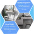 LIFKOME Set 4 Beveled Metal Furniture Legs - of for Tables and Cabinets