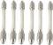 DOITOOL 6 Pcs Mini Vise Drill Model Tools, Hand Auger Miniatures, Double Ended Pin Vise Set