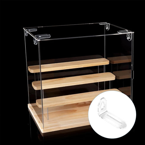 10Pcs 90 INCREWAY L-Shape Brackets Transparent Clear Acrylic Corner Bracket Degree Support Shelf Corner Brace Right