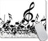 Musical Notes Mousepad, Funny & Cute Desk Accessory, 9.5 X 7.9 Inch Size