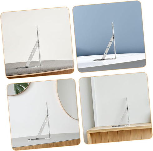 LIFKOME Heavy Duty Stainless Steel Shelf Brackets Solid Thick Wall Mounted Bracket Supports for Floating Shelves