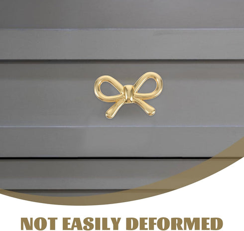 1pcs GLEAVI Brass Bow Tie Drawer Handle Vintage Cabinet Pulls Furniture Hardware for Dresser Shoe Cabinet Bedside Table