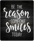 Rustic Black Wood Mouse Pad Inspirational Quote, Be The Reason Someone Smiles Today, Positive Motivational Quotes