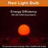 GREENIC Red Light Bulbs 9W (60 Watt Equivalent), 120V E26 Base A19 Red LED Lights for Bedroom, Porch, Holiday, Party, Valentine's Day, Halloween, Christmas, Home (4 Pack) by GREENIC