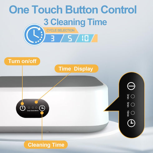 zj JIA BAO 22 oz 360 49khz TR Jewelry Pearl Cleaner Stain Removal, Portable Ultrasonic for Glasses, Watch Bands