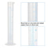 5Pack 250ml Plastic Graduated Cylinder, Durable Lab Test Tube Flask with 2-Sided Measuring Lines