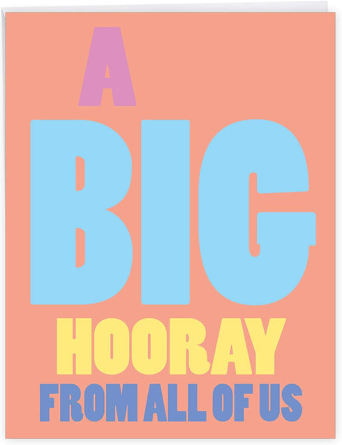 NobleWorks Oversize Congratulations Card - 8.5 x 11 Inch with Envelope, Jumbo Congats J9690CGG-US