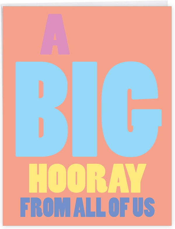 NobleWorks Oversize Congratulations Card - 8.5 x 11 Inch with Envelope, Jumbo Congats J9690CGG-US