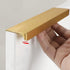 KGUDYS 2 Table,4 pcs,250mm/9.8in Golden Invisible Pull Handles,Aluminium Finger Edge Pull Handle,Concealed Cabinet