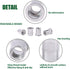 Keadic 100Pcs M5 Metric Rivet Nuts, Aluminum Flat Head Threaded Insert Nutserts for Automotive and Furniture Decoration