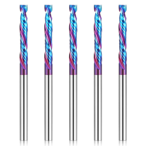 HQMaster Up & Down Cut Compression Bit 1/8" Shank Spiral CNC Router