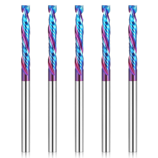 HQMaster Up & Down Cut Compression Bit 1/8" Shank Spiral CNC Router