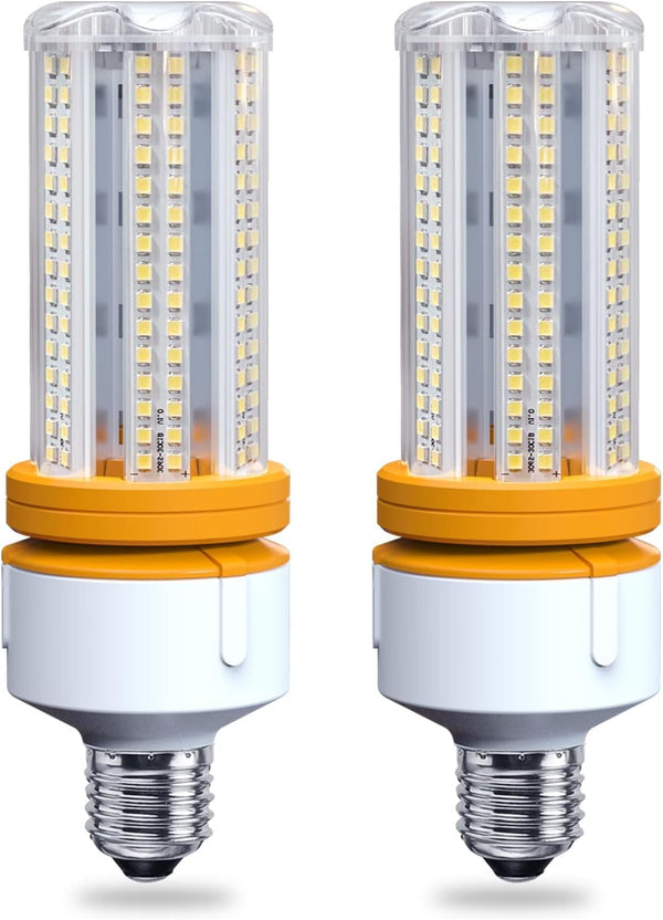 2 Pack 60W LED Corn Light Bulb, 7500 Lumin, 600W Replacement, E26 Cool Daylight White, Pack of 1.