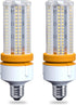 2 Pack 60W LED Corn Light Bulb, 7500 Lumin, 600W Replacement, E26 Cool Daylight White, Pack of 1.