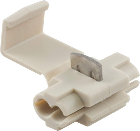 CURT 59906 100-Pack White Scotch Snap Lock Wire Connectors, 18-14 Gauge