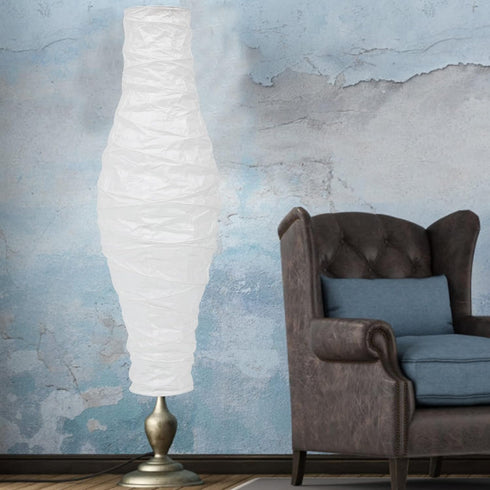 OSALADI Nordic Style Paper Floor Lamp Shade Light Fixture Cover Wide Paper Lamp Shade