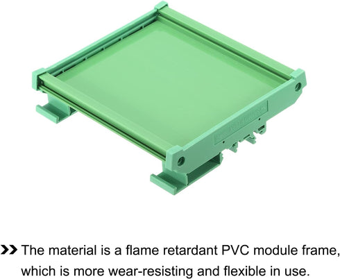 MECCANIXITY PCB DIN Rail Mount Carrier, Circuit Board Holder 100x120mm Green