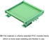 MECCANIXITY PCB DIN Rail Mount Carrier, Circuit Board Holder 100x120mm Green