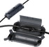 RESTMO 2 Pack Compact Outdoor Extension Cord Cover, IP44 Waterproof Box, Safety Housing Case, Small, Gray