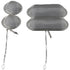 Ultrasonic Cleaning Solution 2Pcs Silver Holder with Lock and Hook Jewelry Cleaner Baskets Mesh Ball Ultrasonic Cleaner Baskets Small Parts
