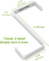 Unjumbly 4 Pack Over The Door Hooks | Fits Door Width 1 3/8" to 1 3/4", Reversible Hangers for Clothes