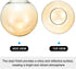 6 Inch 1pcs PATIKIL Amber Glass Globe Shades Replacement, Handmade Glass Lamp Shade Lampshade Light Fixture