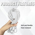 Backer Rod 1/4 Inch, EPDM Rubber Foam Caulk Saver 16.4' White Weather Strip Seal for Concrete Joints, Wall Cracks.