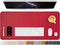 Leather Desk Mat - Non-Slip PU Desk Pad for Office and Home, Ideal for Large Mouse Pad and Desk Organization (Rose Red,