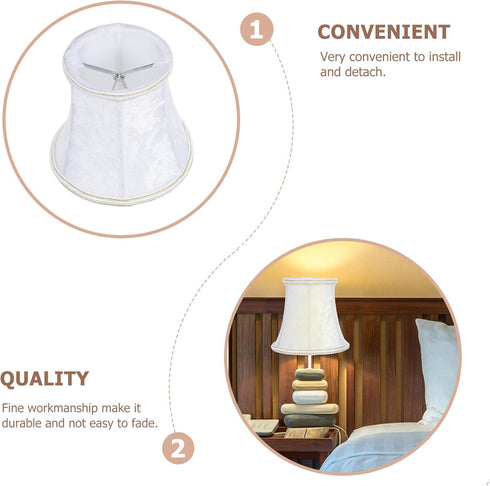 1pc Hemobllo Fashionable Crafted Lamp Shade Decorative Light Cover for Table Floor Bedside Lamps Chandelier Accessories