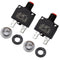 13 Amps Thermal Circuit Breakers, 125/250V AC 32V DC Push Button Manual Reset Overload Protector Switch 2 Pack