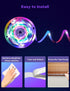 33ft Daymeet Led Lights for Bedroom, Led Chasing Effect Dream ICRGB Light Strip, USB Smart Light Strips APP Control