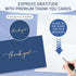 Frelimiu 200 Pack Set 4x6 Thank You Cards With Envelopes Gold Foil Bulk & Stickers Thank You Notes Blank Personalizable