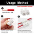 Tnisesm 100Pcs Push Quick Wire Cable Connector, White Wiring Terminal, Spring Loaded Electrical Connectors