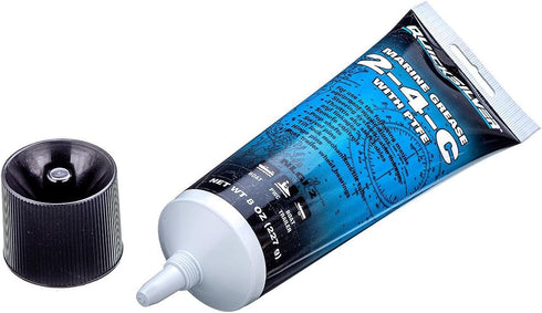 802859Q1 2-4-C 8 oz. Quicksilver Marine Grease with Teflon, Multi-Purpose Marine Lubricant Tube
