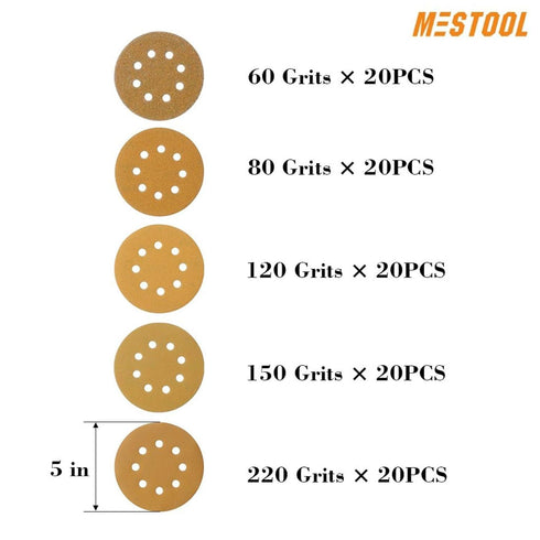 58-AP 100 per Box - Includes 60, 80, 120, 150, and 220 Grits