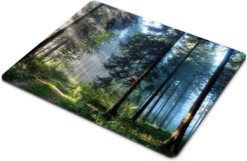 Smooffly Custom Gaming Mouse Pad, Nature Misty, Non-Slip Rubber Rectangle 9.5 X 7.9 Inch (240mmX200mmX3mm)