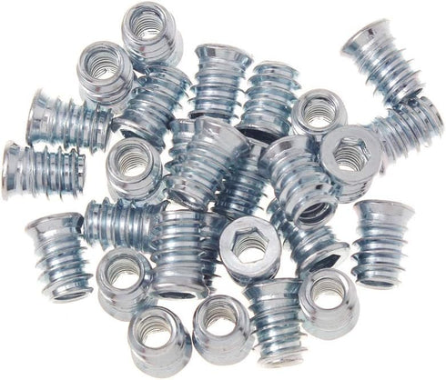 1/4-20 Hex Drive Threaded Inserts for Wood - 40 Pieces Included