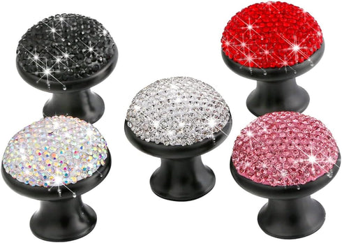 3pcs DOITOOL Vanity Stool Kitchen Cabinet Knobs Shining Alloy Door Knobs Dressing Table Hardware Mushroom