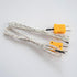 MECCANIXITY R/S Type Thermocouple Wire Connectors, Male Plug with Panel Mount Mini Socket, High Temperature