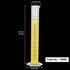 10Pack 100ml Plastic Graduated Cylinder, Transparent Measuring Cylinder Durable Lab Test Tube Flask, 2-Sided Measuring Lines Graduated Cylinder Beaker for Science Projects, Pour Spout