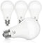 E ENERGETIC LIGHTING 4 Pack 150 Watt Equivalent LED Light Bulb, Super Bright A21, Daylight 5000K, 2600 High Lumens, E26