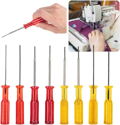 GLOGLOW Hex Socket Screwdriver Needle, 1.5mm/1.6mm Sewing Machine Overlock Machine Balldriver Screwdrivers