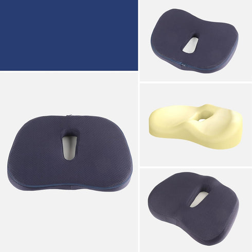 Memory Foam Seat Cushion, Non Slip Ergonomic Car Seat Cushion for Office Chair, Wheelchair, Driving