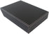 KINGFOM Letter Tray, PU Leather Paper Organizer for Desk, A4 Size Black Storage Holder for Office, Home, School
