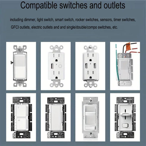 3-Gang White Decorator Wall Plates Electrical Cover for Light Receptacle Outlet Switch (3 Pack)