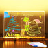 LED Note Board with Colors, Glowing Acrylic Message Marker Board, Illuminating Dry Erase Board (11.8*7.9in)