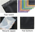 IRTGFHJE 100PCS Packaging Black,15x22cm (5.9x8.7in)) Flat Lock Bags Matte Flat Aluminum Foil Ziplock Bag DIY Matcha
